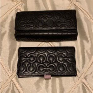 Gently worn Coach wallet and checkbook holder